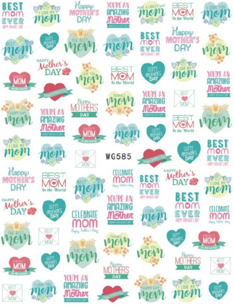 NAIL ART STICKER - 585
