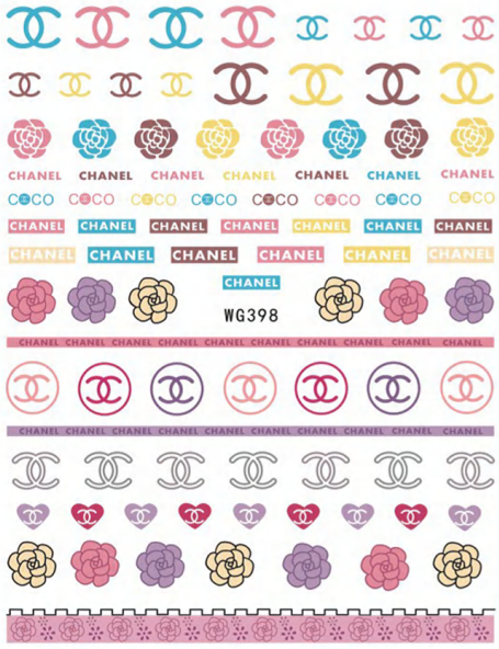 NAIL ART STICKER - 398