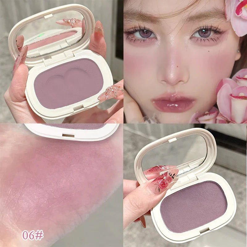 Phantom Bear Single-Color Blush Cream — Mochi Texture, Powder-Free Formula, Low-Saturation, Long-Lasting Natural Matte Finish