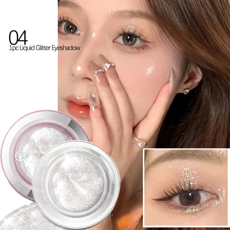 Dragon Ranee 4 color/set Lazy Eyeshadow Pencil Waterproof Non-Smudge Highlighter Silkworm Pencil Pearlescent