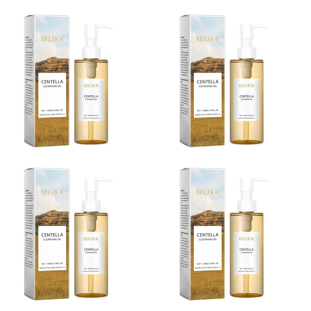 Centella Cleansing Oil Gentle Facial Makeup Remover Vitamin E Moisturizing Face Refresher Cleaning Oil Cleaning Nose Pores