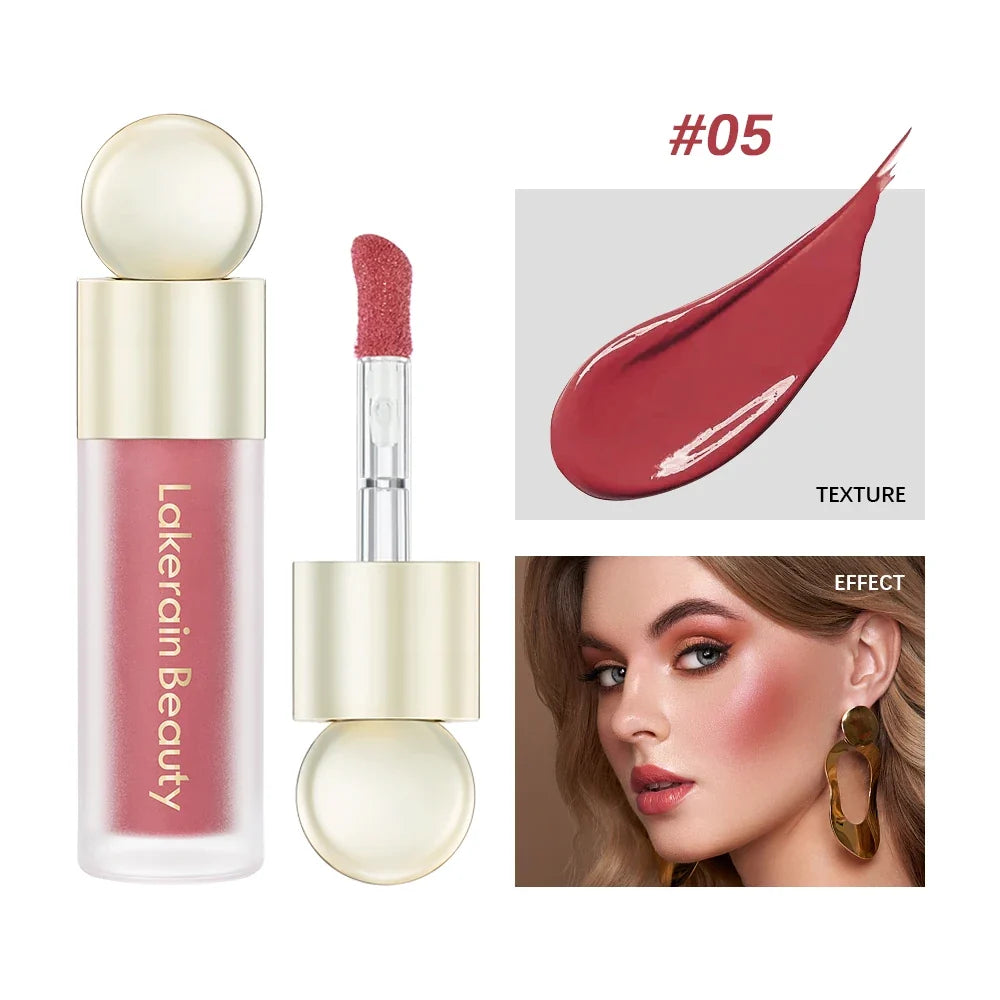 7.5ml Matte Liquid Blush Velvet Blusher Orange Peach Face Pigment Lasting Beauty Natural Cheek Tint Cream Waterproof Blush