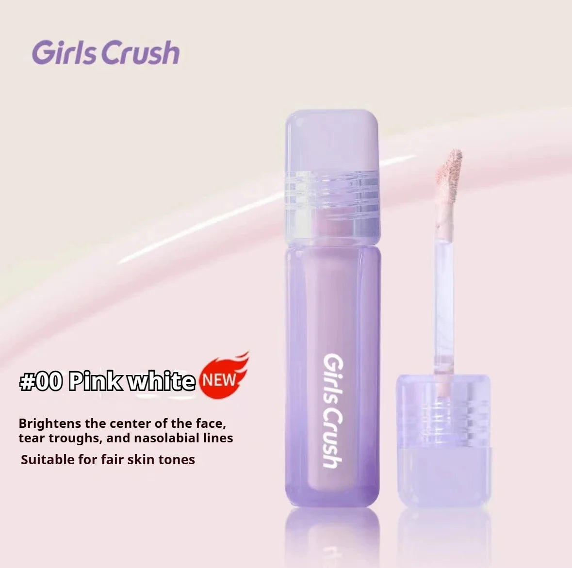 Girlscrush Liquid Concealer Facial Brightening Velvet Sunscreen Mark Expand Moisture Skin Application Holding Makeup