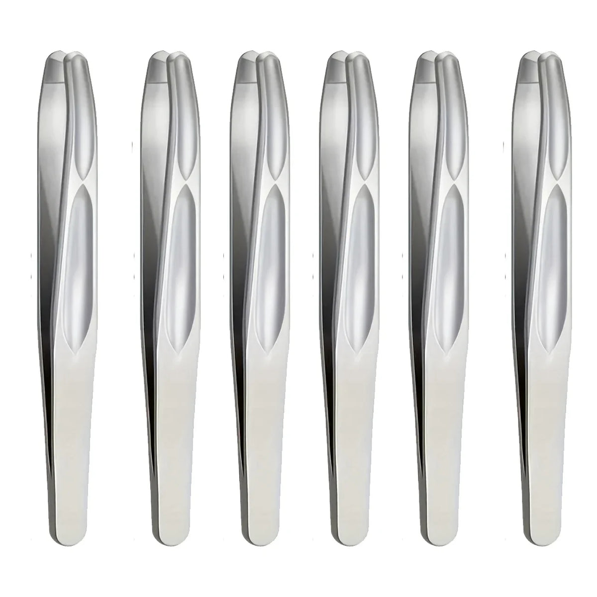 Premium Round Head Tweezers for Eyebrow & Facial Hair Removal Seamless Clips Short Hair Precision Beard Clip