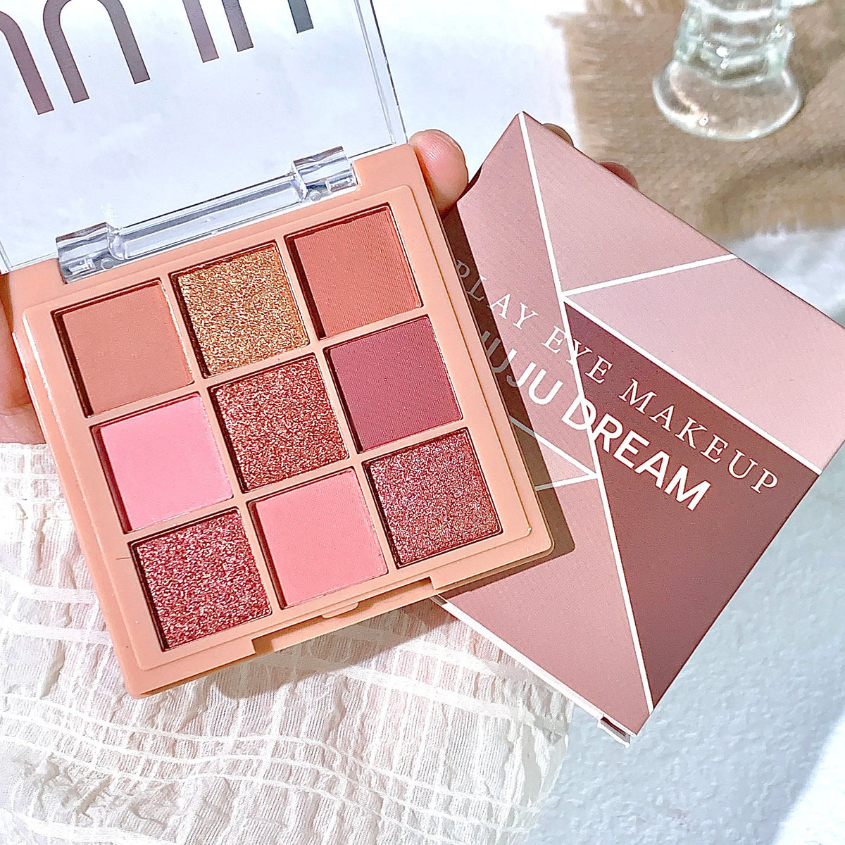 Warm Winter Brown Shadow Nine Colors Eyeshadow Earth Tone Autumn and Winter Low Saturation Orange Brown Palette Milk Tea