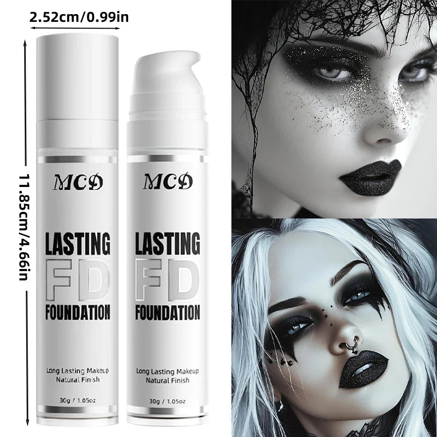 1PC Pure White Liquid Foundation for COS stage Makeup Long-lasting concealer Mixable Pure White Base Foundation Adjuster Lighte