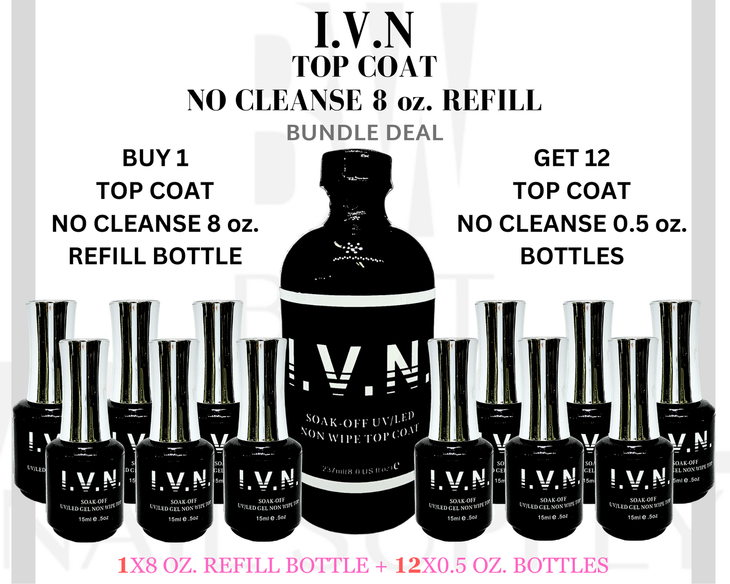 I.V.N NO CEANSE GEL TOP COAT