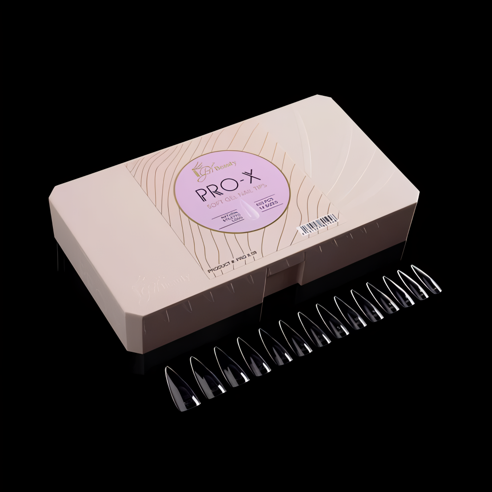 PRO-X SOFT GEL NAIL TIPS 09 - LONG NATURAL STILETTO