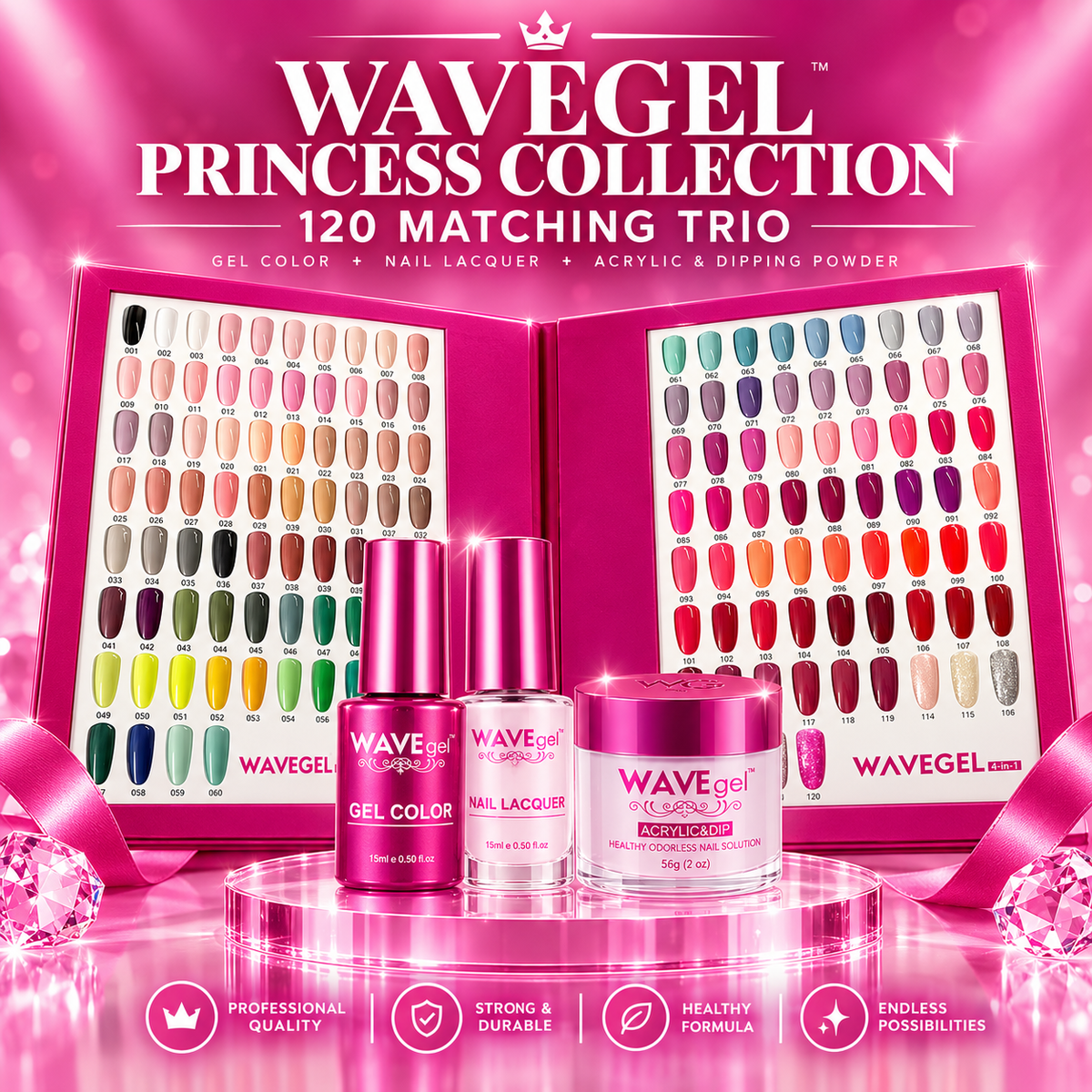 WAVEGEL PRINCESS COLLECTION - 120 COLORS