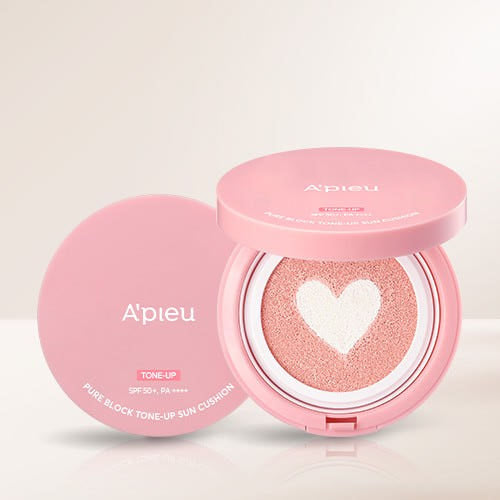 A'pieu Pure Block Tone-Up Sun Cushion SPF50+ PA++++ 11g