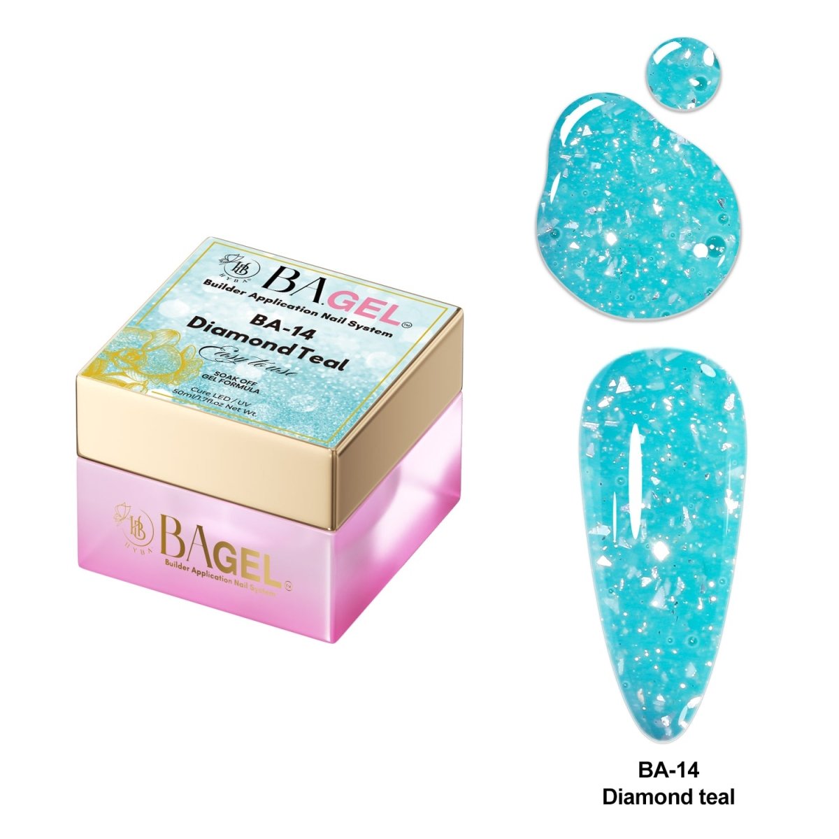 #BA-14 Diamond Teal - BA.GEL® Builder Gel System