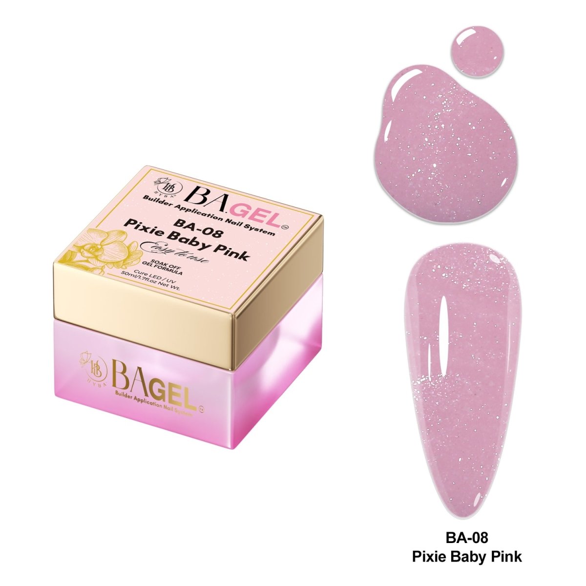 #BA-08 Pixie Baby Pink - BA.GEL® Builder Gel System