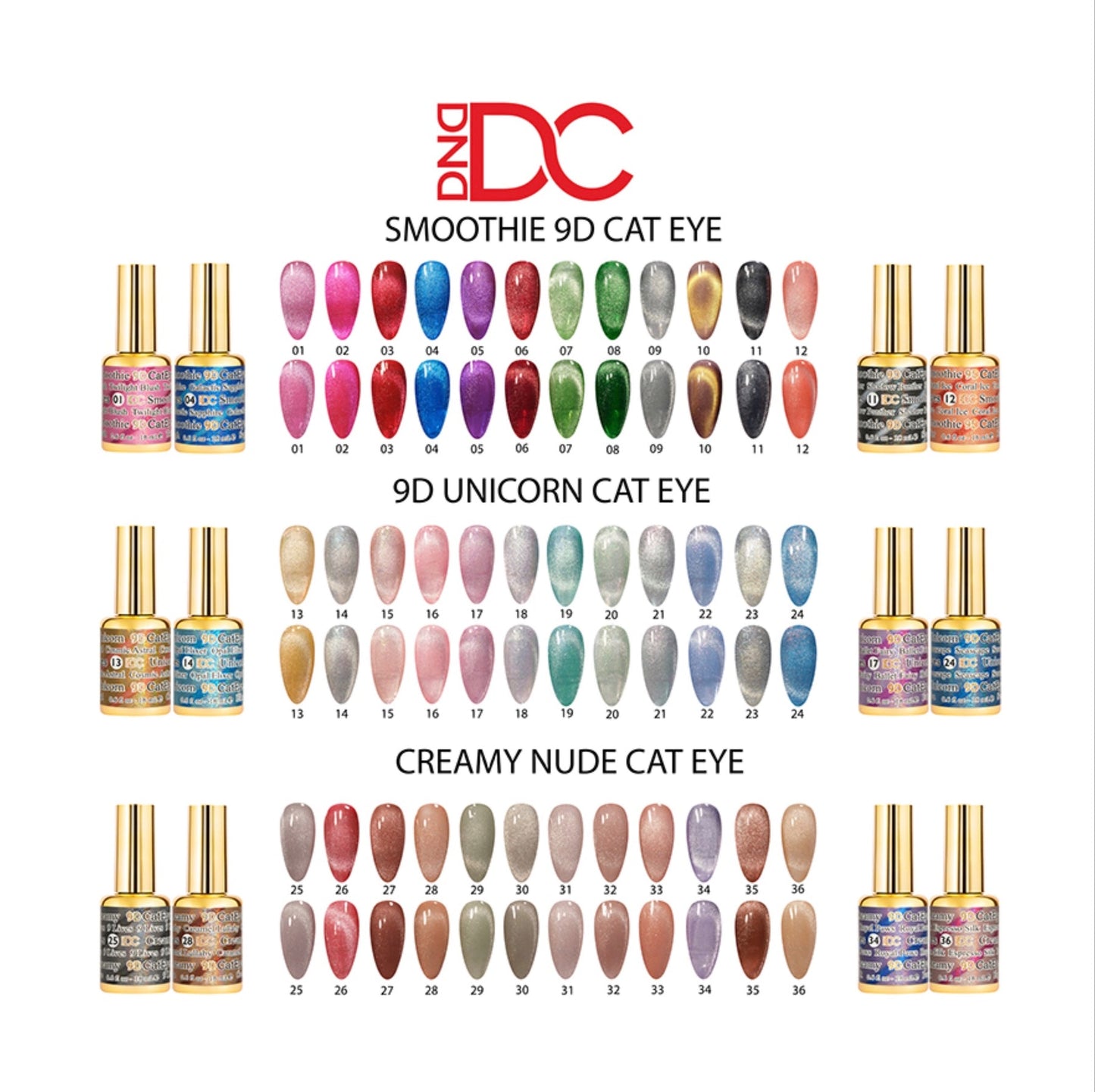 Colección DC 9D Cat Eye (juego de 36)