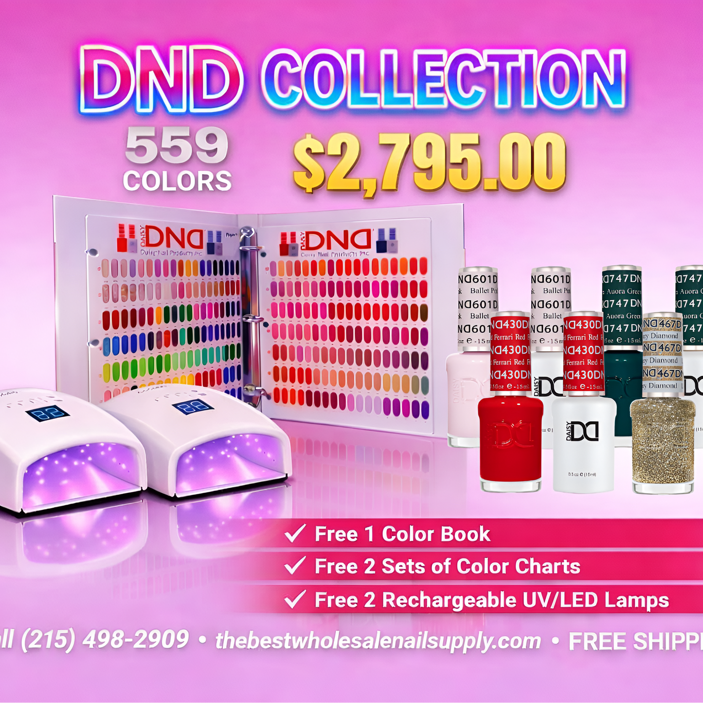 DND DUO & GEL FULL COLLECTION - 559 COLORS