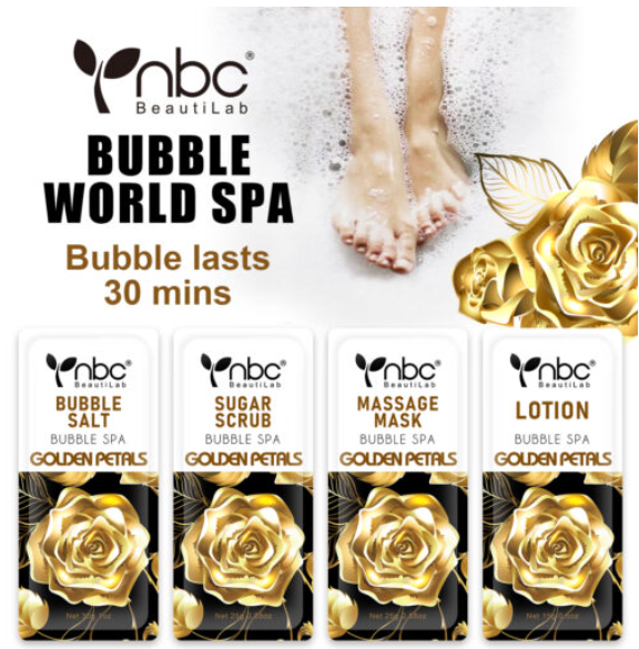 NBC 4-IN-1 BUBBLE WORLD SPA - GOLDEN PETALS