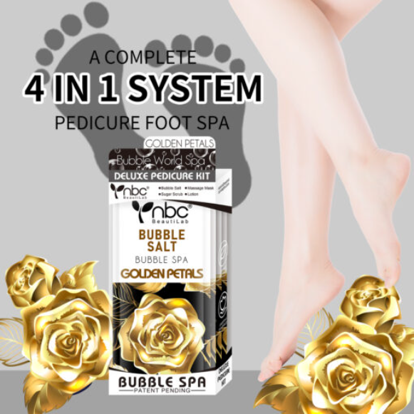NBC 4-IN-1 BUBBLE WORLD SPA - GOLDEN PETALS