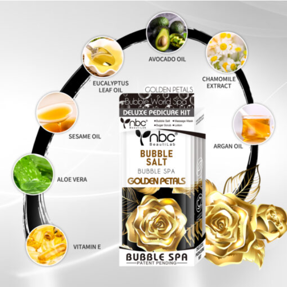 NBC 4-IN-1 BUBBLE WORLD SPA - GOLDEN PETALS