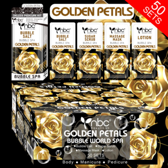 NBC 4-IN-1 BUBBLE WORLD SPA - GOLDEN PETALS