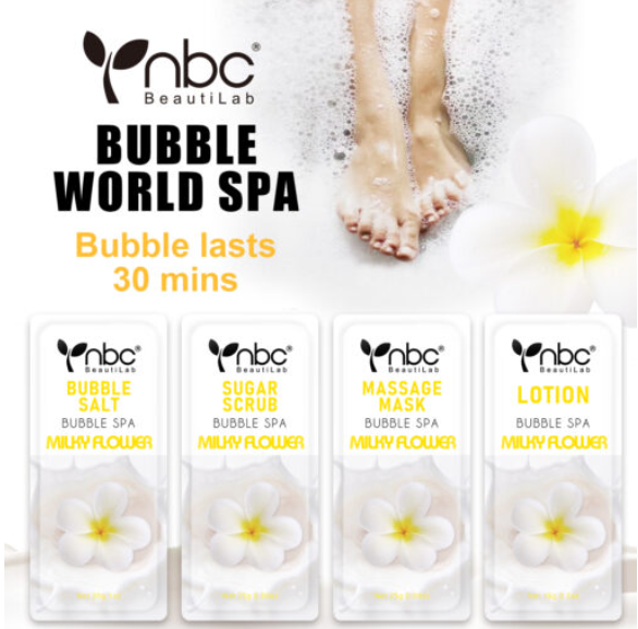 NBC 4-IN-1 BUBBLE WORLD SPA - MILKY FLOWER