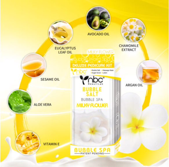 NBC 4-IN-1 BUBBLE WORLD SPA - MILKY FLOWER