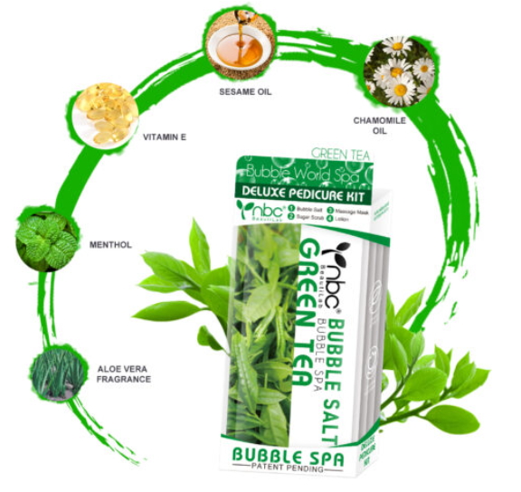 NBC 4-IN-1 BUBBLE WORLD SPA - GREEN TEA