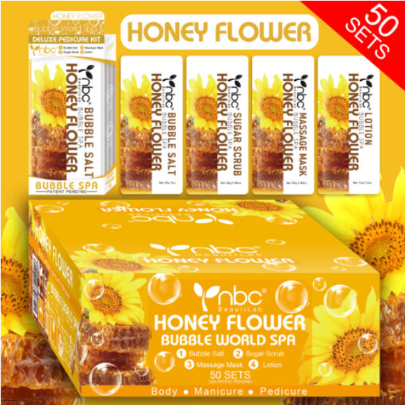 NBC 4-IN-1 BUBBLE WORLD SPA - HONEY FLOWER