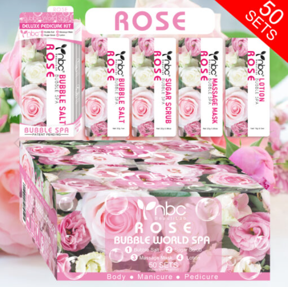 NBC 4-IN-1 BUBBLE WORLD SPA - ROSE