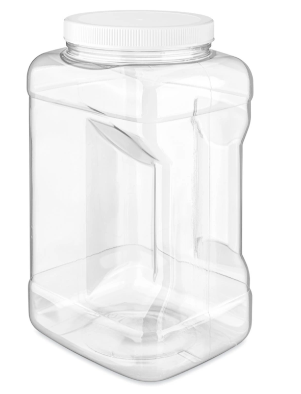 Clear Plastic Jar With Lid