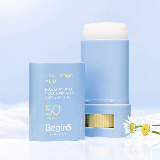 JUNGSAEMMOOL Blue Chamomile Hyaluronic Acid Airy Stick SPF50+ PA++++ 15g