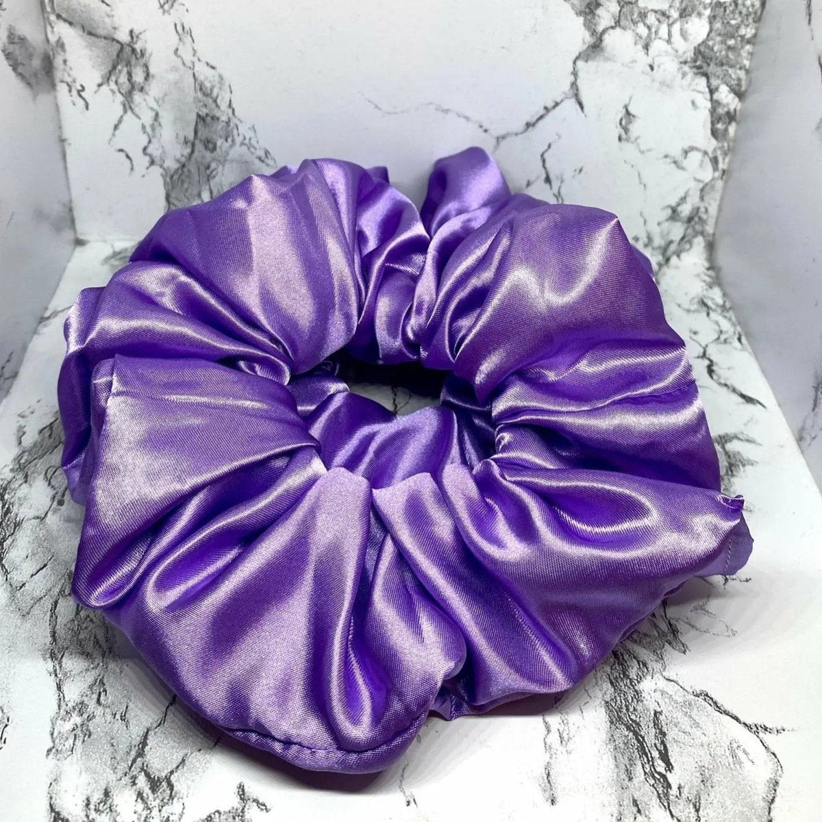 Purple Silk Scrunchie