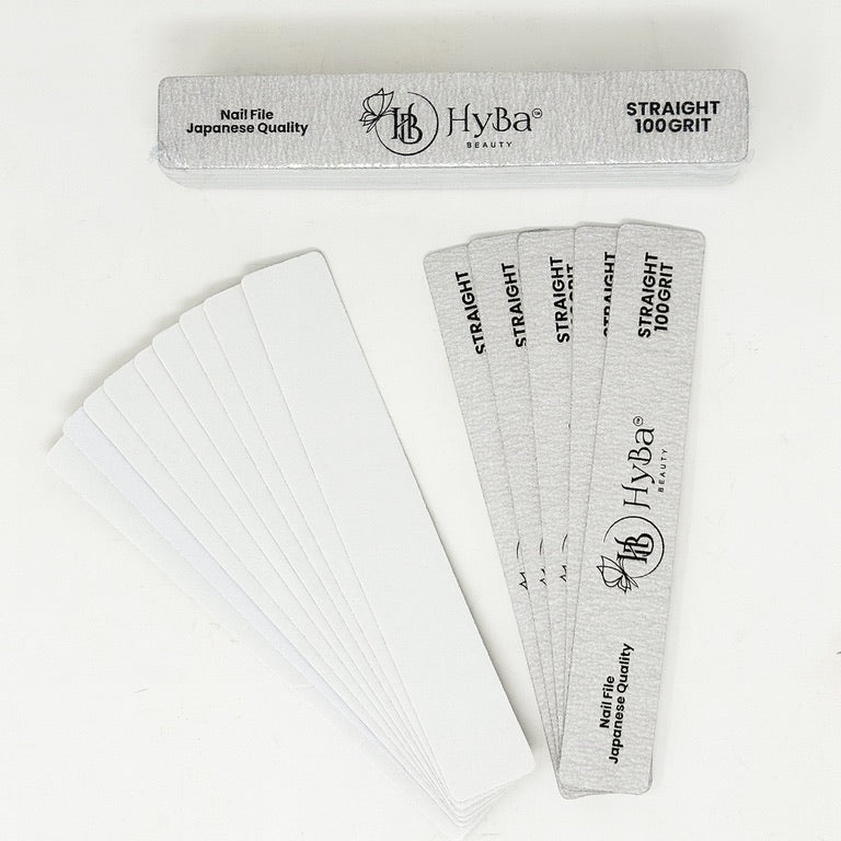 STRAIGHT Nail File 100 Grit Refill Set/25 pcs