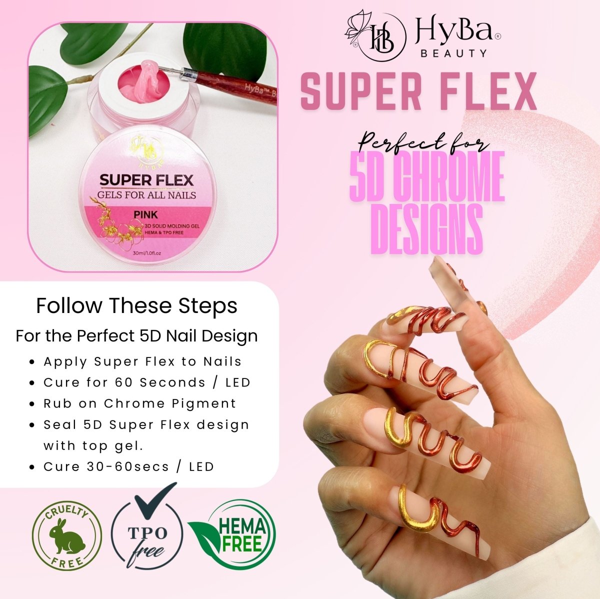 SUPER FLEX Molding Gel PINK (30ml) #07