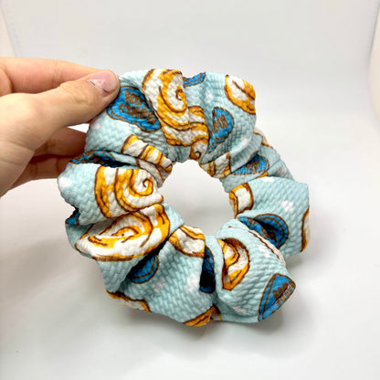 Mini Honey Bun Valentine's Day Ribbed Scrunchie