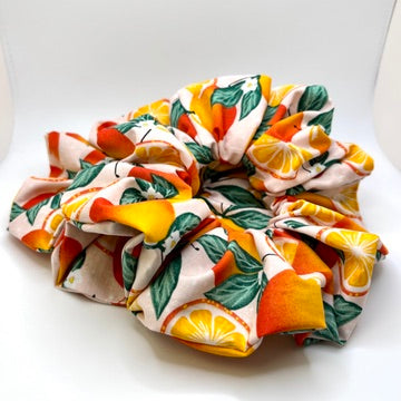 Orange Fruit Summer Scrunchie