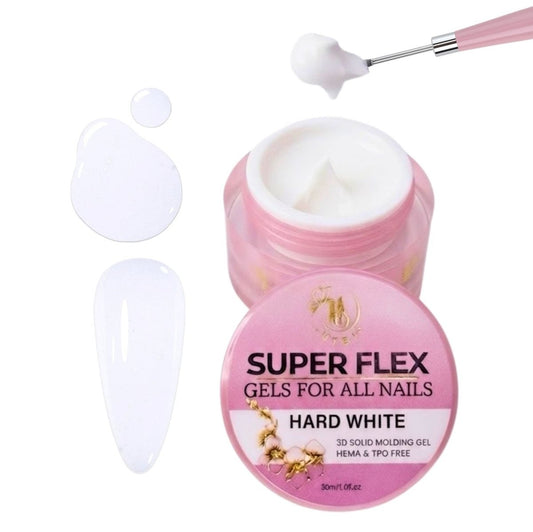SUPER FLEX Molding Gel HARD WHITE (30ml) #02B