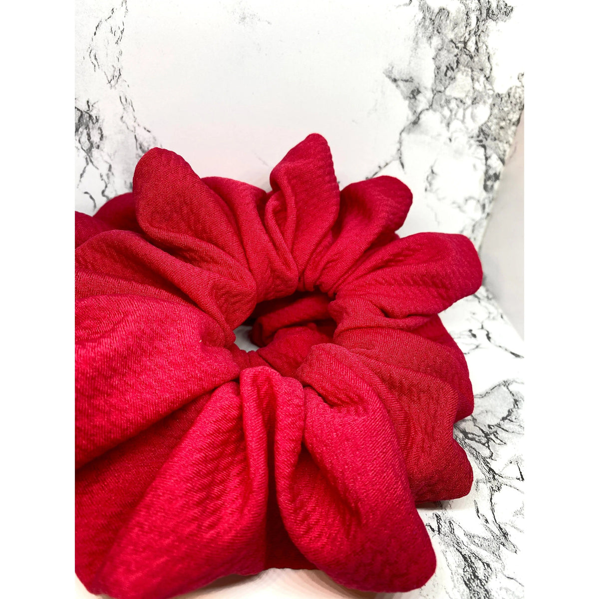 Cherry Red Bullet Scrunchie