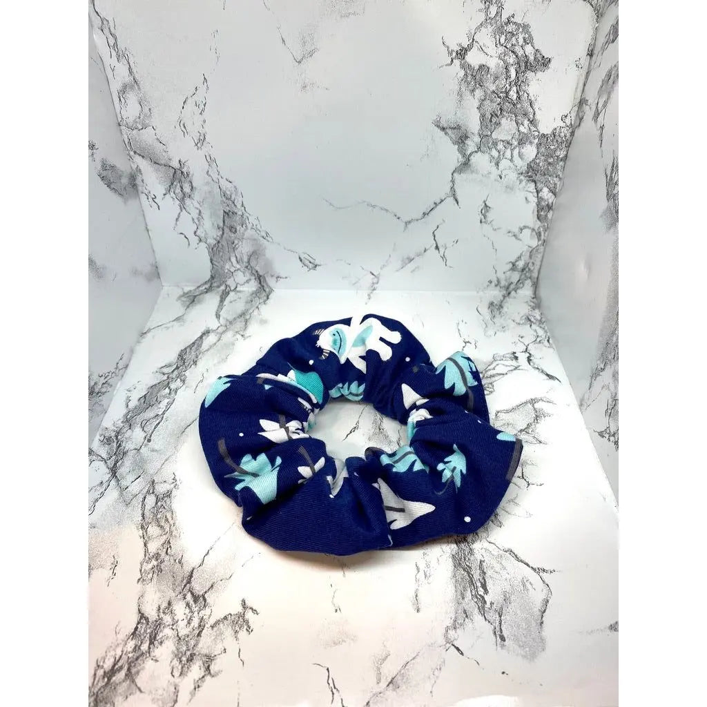 Mini Blue Yeti Winter Scrunchie