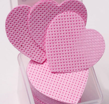 TheNailGoatCo 1000PC Heart-Shaped Lint-Free Nail Wipes for Nail Professionals