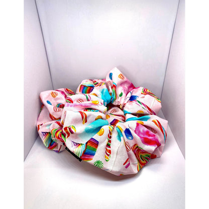 Pink Candy Scrunchie