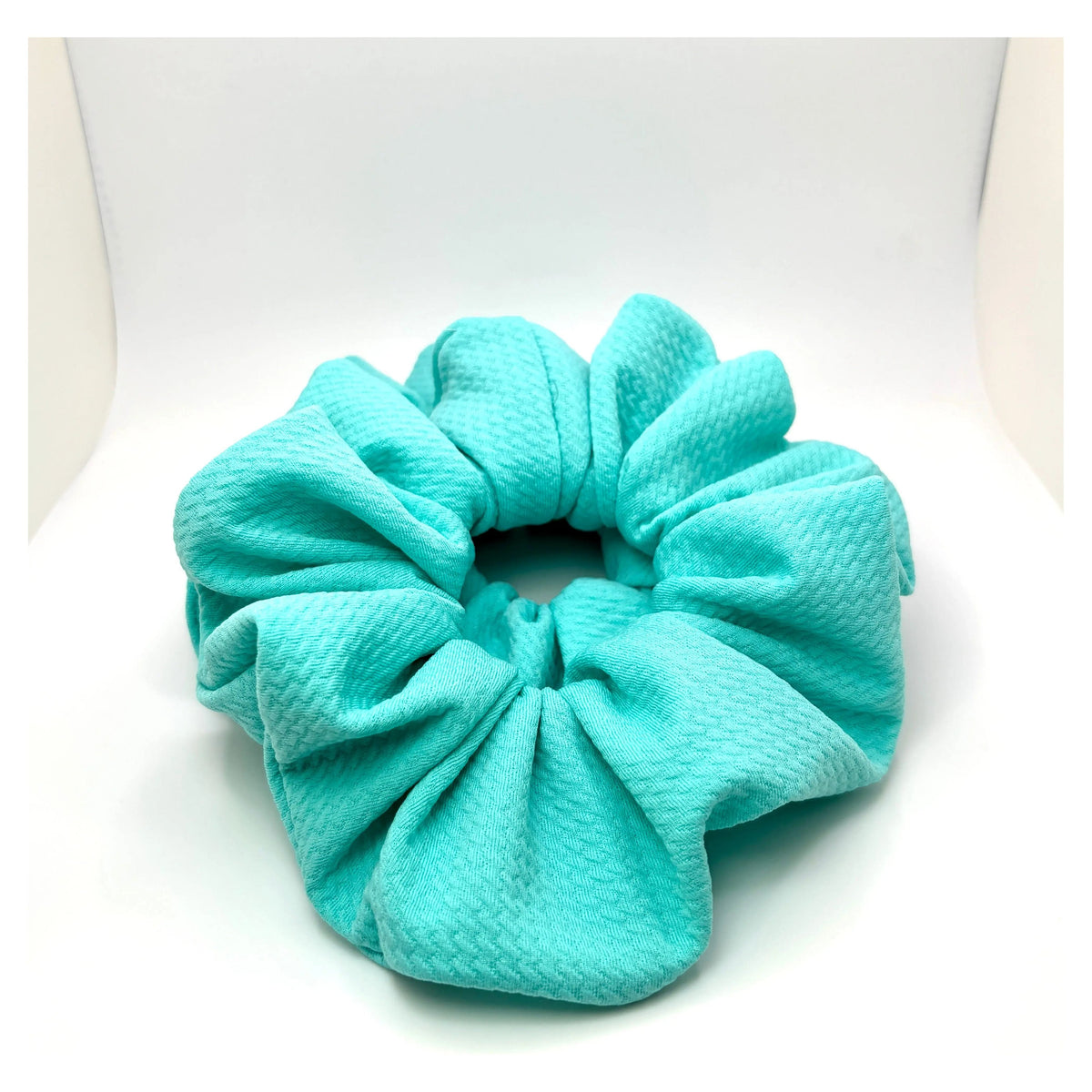 Aqua Summer Bullet Scrunchie