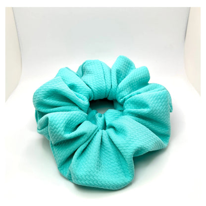 Aqua Summer Bullet Scrunchie