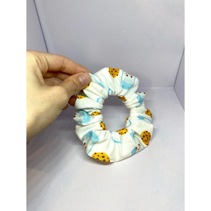 Mini Cookies and Milk Scrunchie
