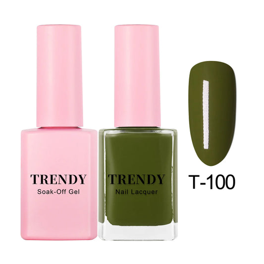 T-100 EVERGREEN | TRENDY DUO GEL & LACQUER