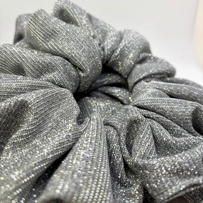 Silver Sparkle Scrunchie