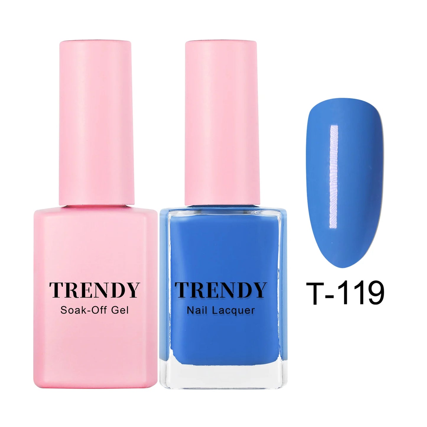 T-119 AZURE | TRENDY DUO GEL & LACQUER