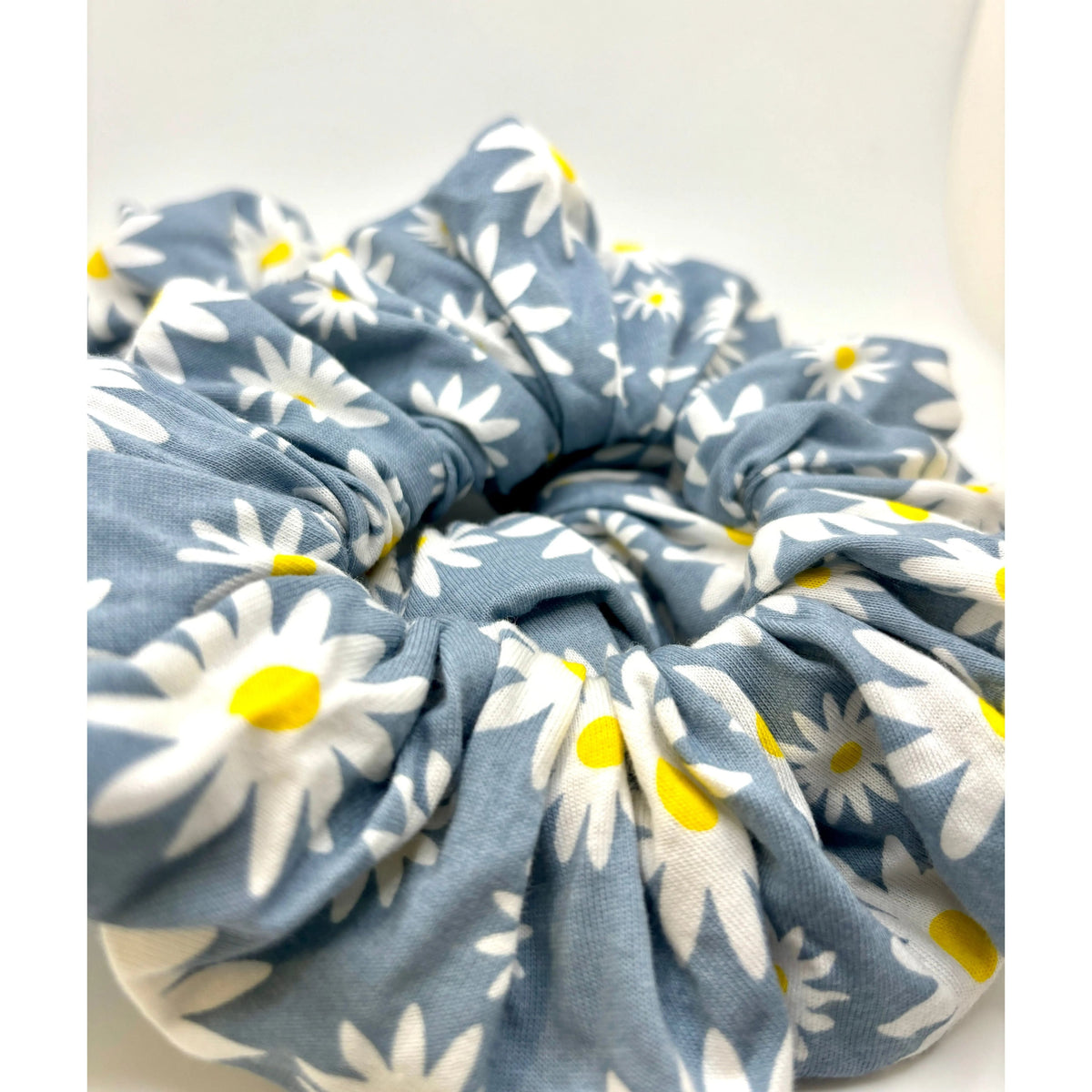 Blue Daisy Scrunchie