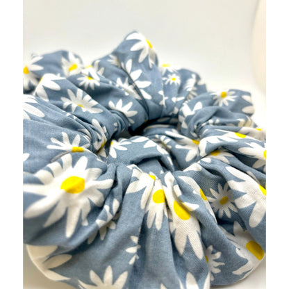 Blue Daisy Scrunchie