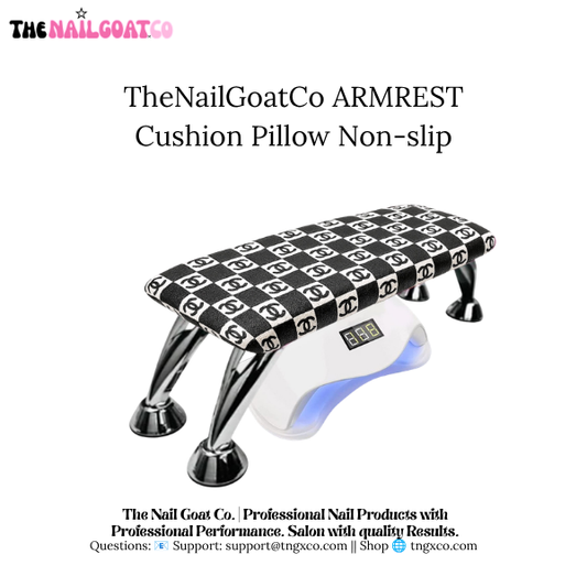 TheNailGoatCo Luxury Nail Armrests | Black CC