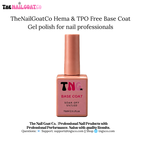 HEMA & TPO Free Gel Base Coat for Nail Professionals | Thenailgoatco