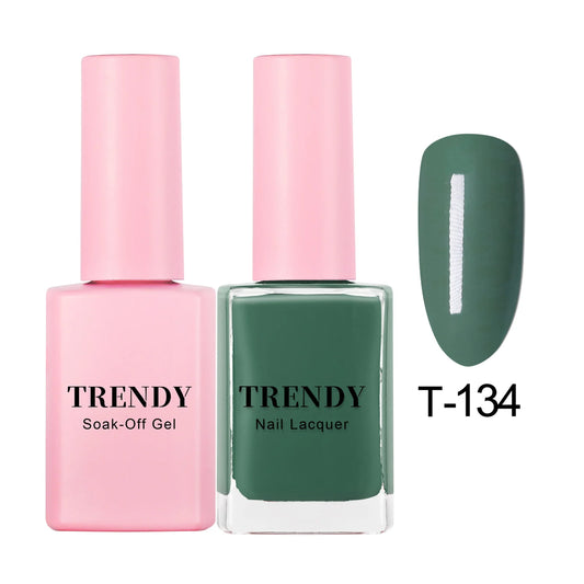 T-134 TEAL | TRENDY DUO GEL & LACQUER